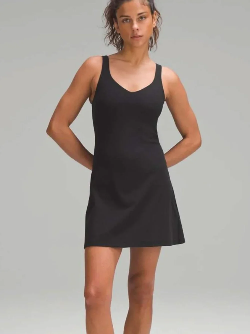 Lululemon Athletica Women's Align Dress in Black Size 8